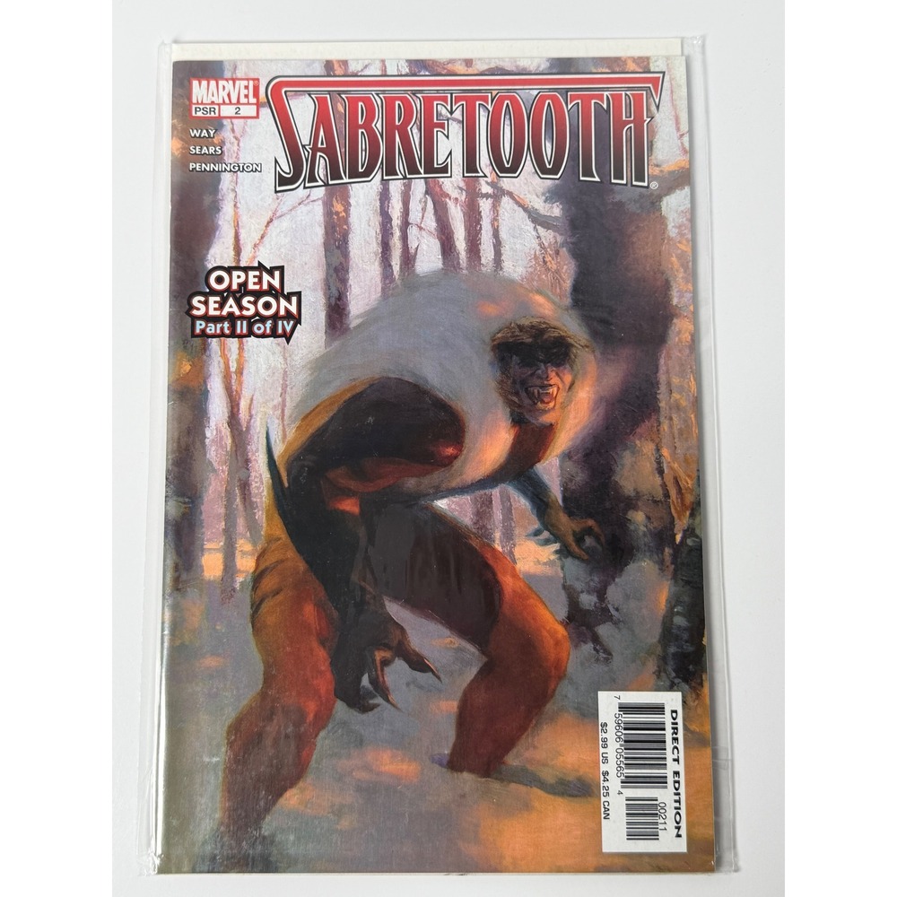 Marvel Sabretooth #2 2004 Open Season Part 2 Daniel Way Bart Sears PSR X-Men